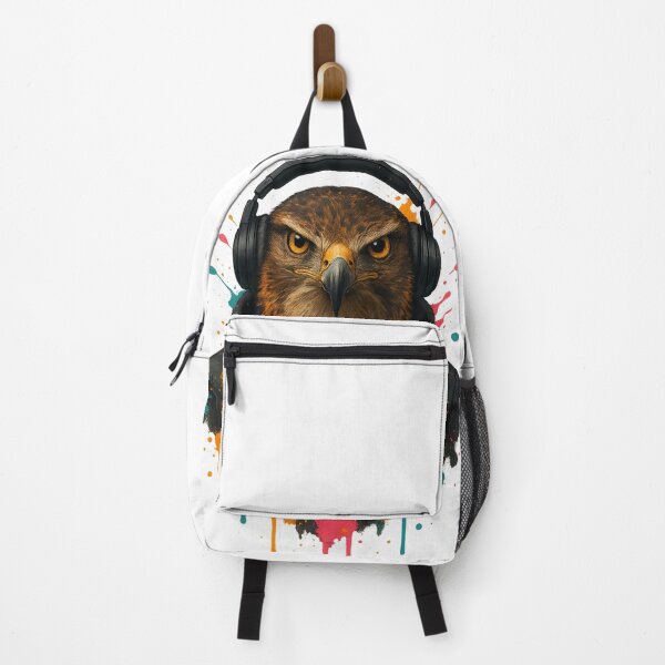 Item preview, Urban Hawk – Fierce Hawk in Hoodie & Headphones (Graffiti Drip Art) designed and sold by thtCMRAguy.