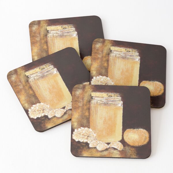 Item preview, Honey and Floral Still Life in Pastels designed and sold by Jennifer Margrave-Garcia.