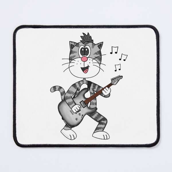 Item preview, Cat Playing Electric Guitar, Guitarist Musician Music Teacher designed and sold by doodlerob.
