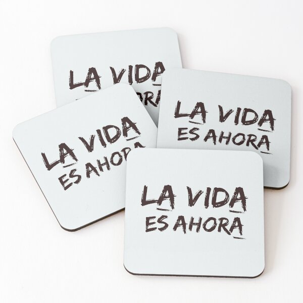 Item preview, Motivational phrase in Spanish: Life is now! Series (I), black. designed and sold by Rebeldía Pura.