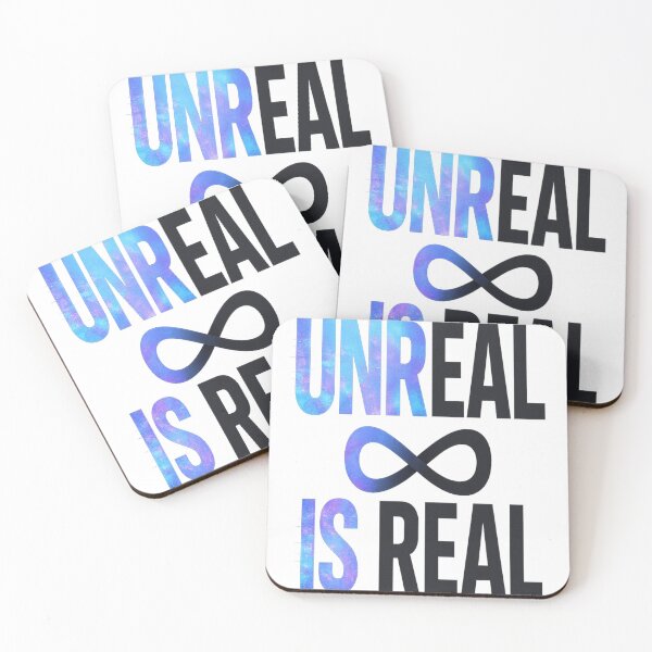 Item preview, Unreal Is Real Glitch Galaxy Typography designed and sold by HiteshArt111.