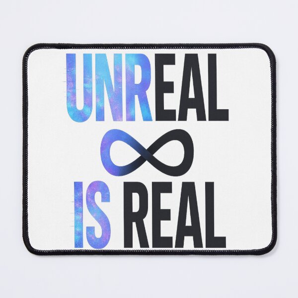 Item preview, Unreal Is Real Glitch Galaxy Typography designed and sold by HiteshArt111.