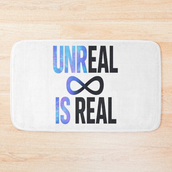 Item preview, Unreal Is Real Glitch Galaxy Typography designed and sold by HiteshArt111.