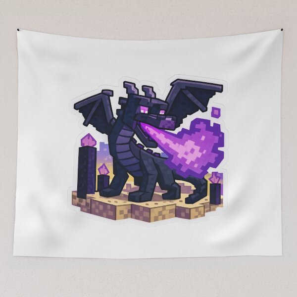 Item preview, Hostile Ender Dragon - Pixelated Art designed and sold by nukhongwom.