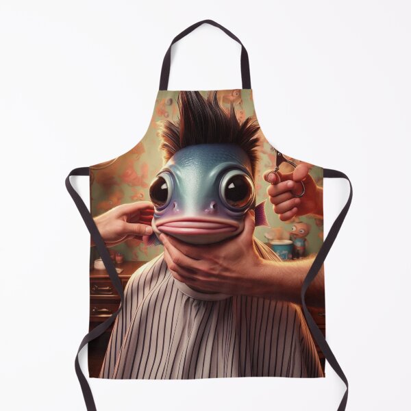Item preview, "Gillz & Glam: Fresh Fade for a FameFish ?✂️?‍♂️" designed and sold by Print Fiction.