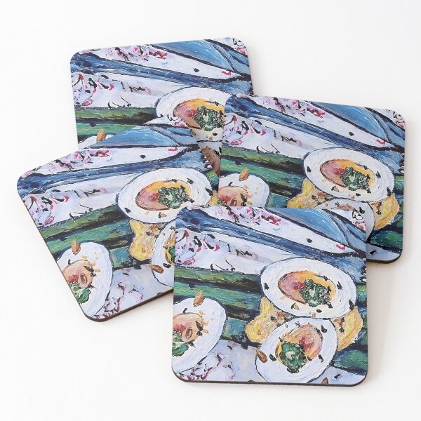 Item preview, Vintage Breakfast Still Life with Egg and Asparagus designed and sold by valyaart.