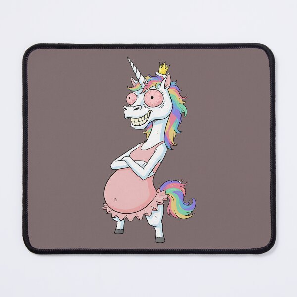 Item preview, Chaos Unicorn in Tutu - Funny Sleep Deprived Rainbow Art designed and sold by AwesomeBeyondLimits.