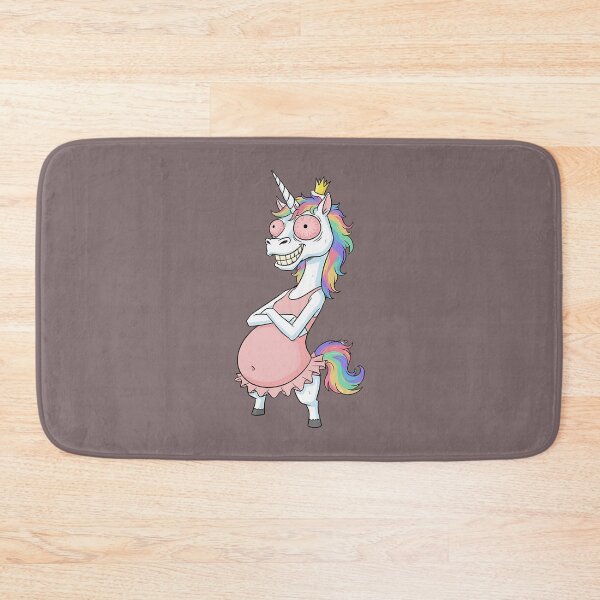 Item preview, Chaos Unicorn in Tutu - Funny Sleep Deprived Rainbow Art designed and sold by AwesomeBeyondLimits.