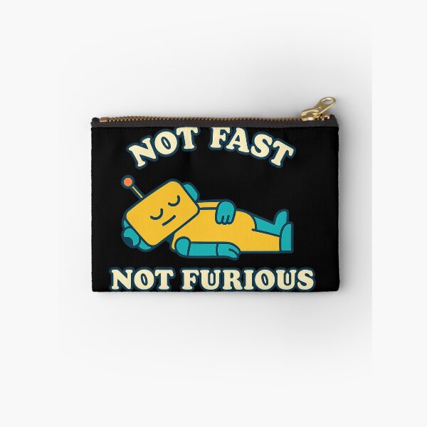 Item preview, Lazy Robot T-Shirt – Not Fast Not Furious Funny Retro Design designed and sold by Anna Babich.