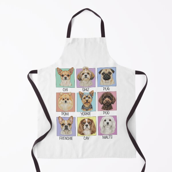 Item preview, Colorful Small Dog Breeds Nicknames Portrait Art designed and sold by Heleniya.