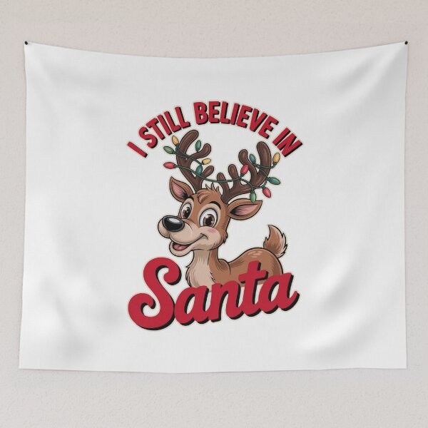 Item preview, Silly Reindeer Lights – Santa Believer Shirt designed and sold by RedCircleArt.