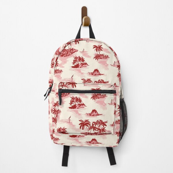 Item preview, Vintage Tropical Island Pattern in Red designed and sold by quickkdesign.