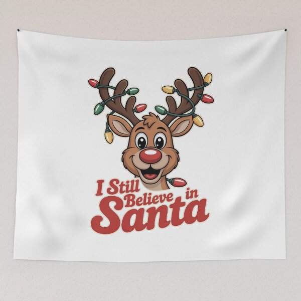 Item preview, Silly Reindeer Lights – Santa Believer Shirt designed and sold by RedCircleArt.