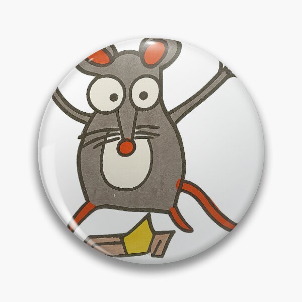 Item preview, Surprised Mouse with Cheese – Whimsical Cartoon Art designed and sold by YokoByIngoErno.
