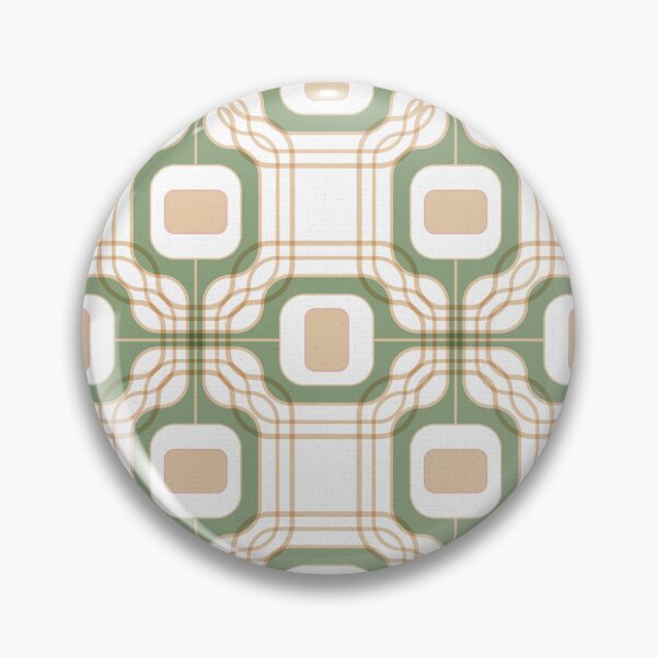 Item preview, Orbit Check - Olive Terracotta /L small repeat designed and sold by Carina Parry Studios.