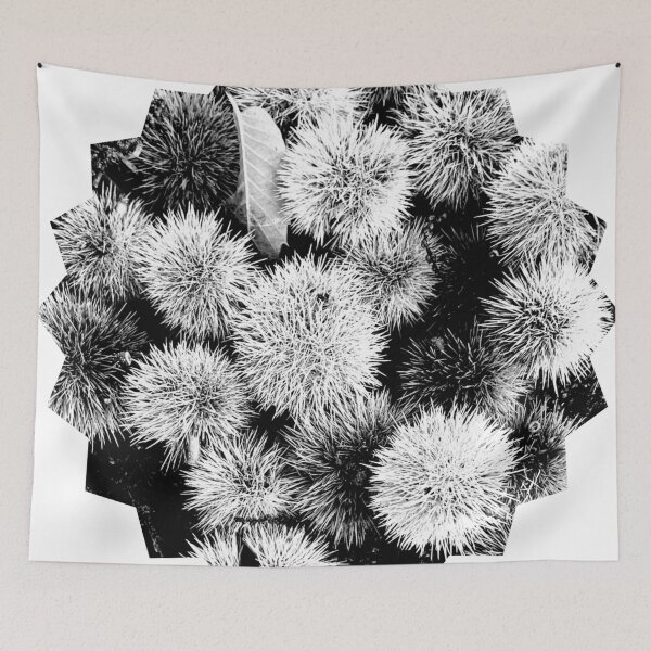 Item preview, Autumn Spiky Chestnut Burrs – Rustic Fall Nature Texture designed and sold by Dryft7.