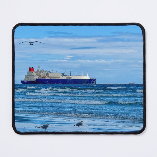 Item preview, Outgoing Ship at Port Aransas Texas designed and sold by Debra Martz.
