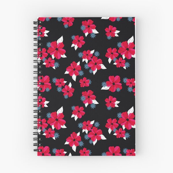 Item preview, Bold Red and Blue Floral Repeat designed and sold by quickkdesign.