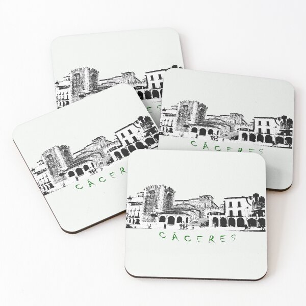 Item preview, Cáceres, Extremadura, Spain. Plaza Mayor. Souvenirs of Cáceres. designed and sold by Rebeldía Pura.