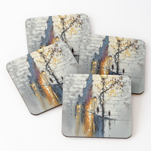Item preview, Golden Lamplight on a Textured City Street designed and sold by PholPol1959.