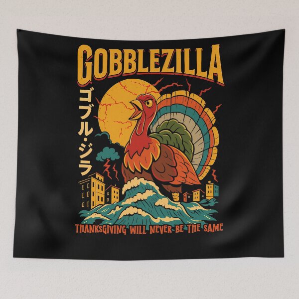 Item preview, Funny Thanksgiving Retro Quote Humor Style Gobblezilla Happy designed and sold by nguyenconguan80.