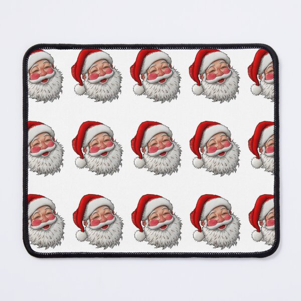 Item preview, Yarn Embroidery Santa Face Funny Christmas Faux Yarn designed and sold by Thread&Fable.