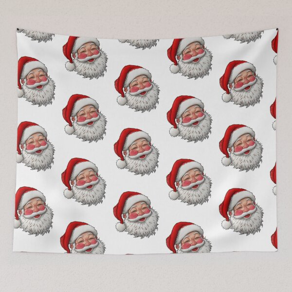 Item preview,  Yarn Embroidery Santa Face Funny Christmas Faux Yarn designed and sold by Thread&Fable.
