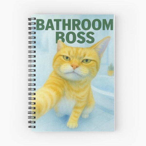 Item preview, Funny Grumpy Cat Bathroom Poster Toilet Wall Art Animal designed and sold by TheEmmArt.