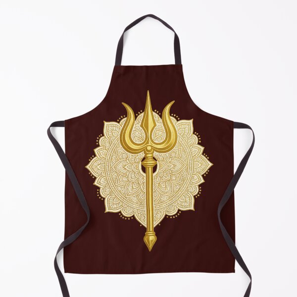 Item preview, Trishul & Mandala Fusion – Golden Shiva Symbol Spiritual Art designed and sold by Dezpro.