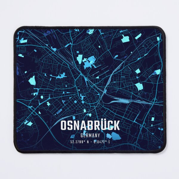 Item preview, Osnabrück Midnight City Map designed and sold by HomeLivingCo.