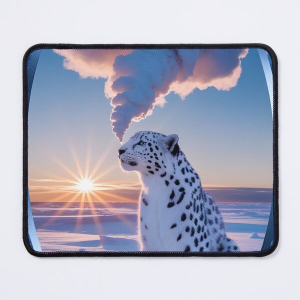 Item preview, Dreamscape Snow Leopard with Cloud Thoughts designed and sold by Haji-S.
