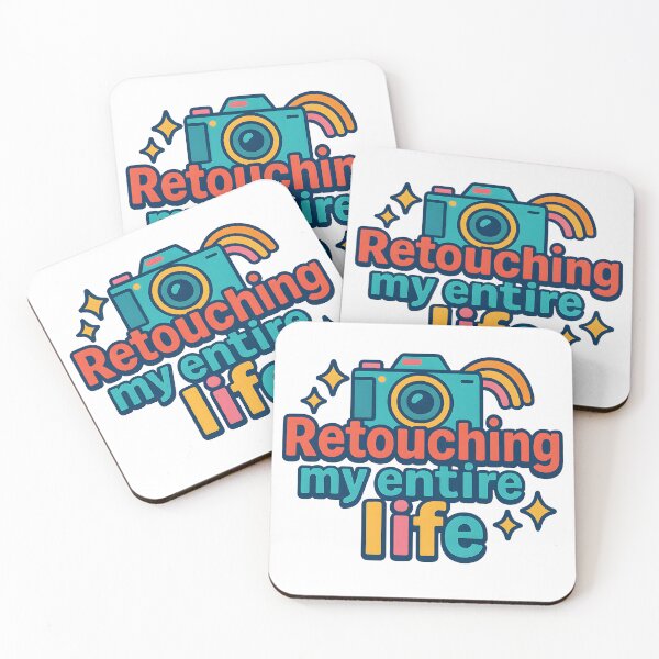 Item preview, Funny Photography Quote “Retouching My Entire Life” designed and sold by SassyArtistry.