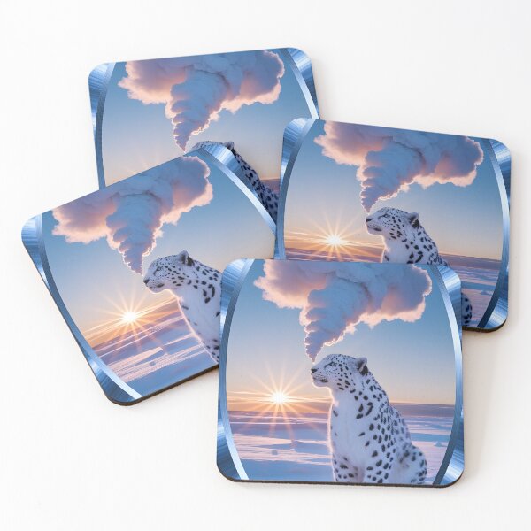 Item preview, Dreamscape Snow Leopard with Cloud Thoughts designed and sold by Haji-S.