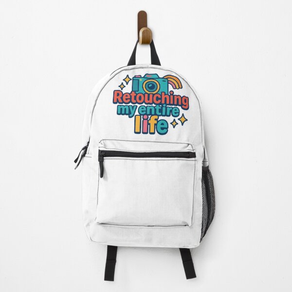 Item preview, Funny Photography Quote “Retouching My Entire Life” designed and sold by SassyArtistry.