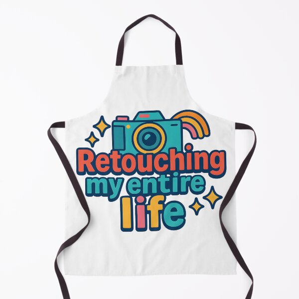 Item preview, Funny Photography Quote “Retouching My Entire Life” designed and sold by SassyArtistry.