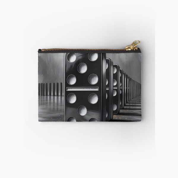 Item preview, Falling Domino Effect – Black & Gold Abstract Art” designed and sold by Haji-S.