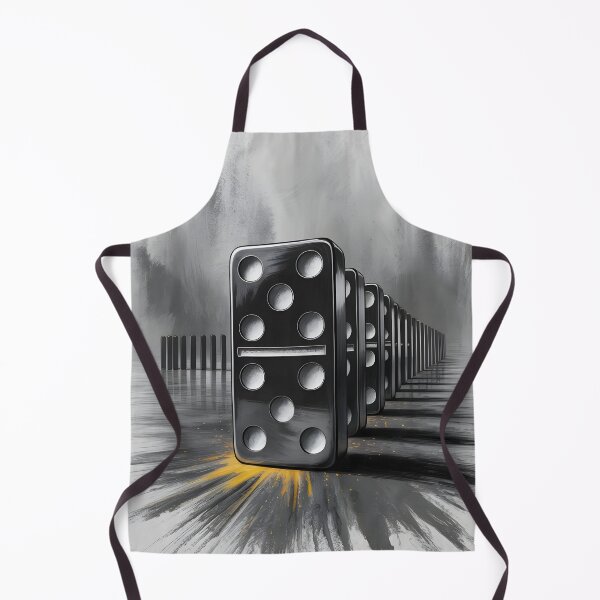 Item preview, Falling Domino Effect – Black & Gold Abstract Art” designed and sold by Haji-S.