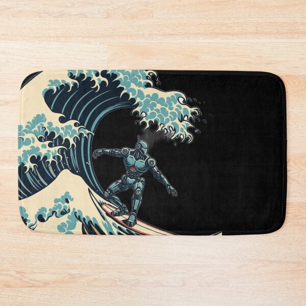 Item preview, "Cyber Surfer vs the Cosmic Wave" designed and sold by Dogandesighn.