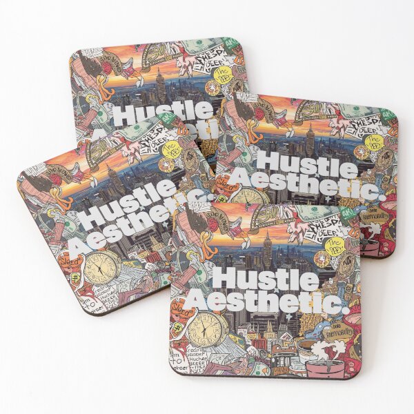 Item preview, Hustle Aesthetic - NYC Hustle Grind Collage Art | NYC Hustle Grind Motivation Collage designed and sold by ConfuseLab Alt.