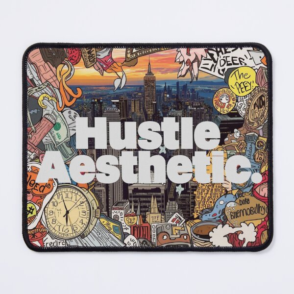 Item preview, Hustle Aesthetic - NYC Hustle Grind Collage Art | NYC Hustle Grind Motivation Collage designed and sold by ConfuseLab Shop.