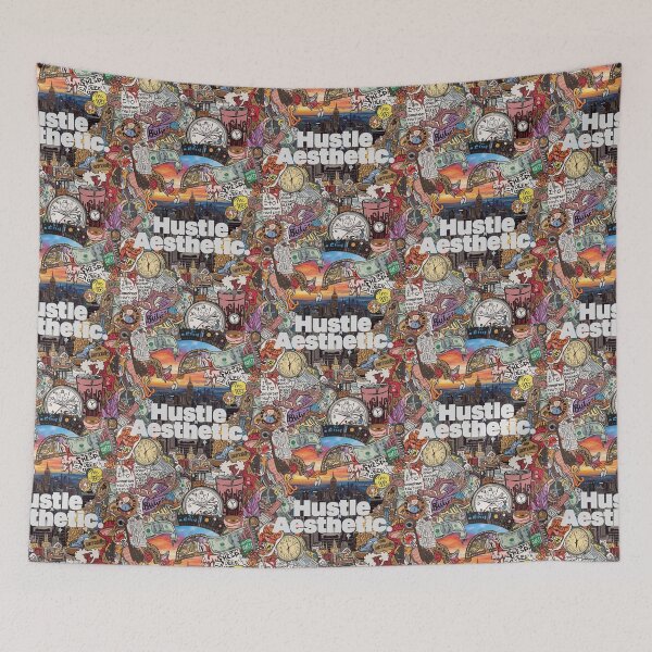 Item preview, Hustle Aesthetic - NYC Hustle Grind Collage Art | NYC Hustle Grind Motivation Collage designed and sold by ConfuseLab Shop.