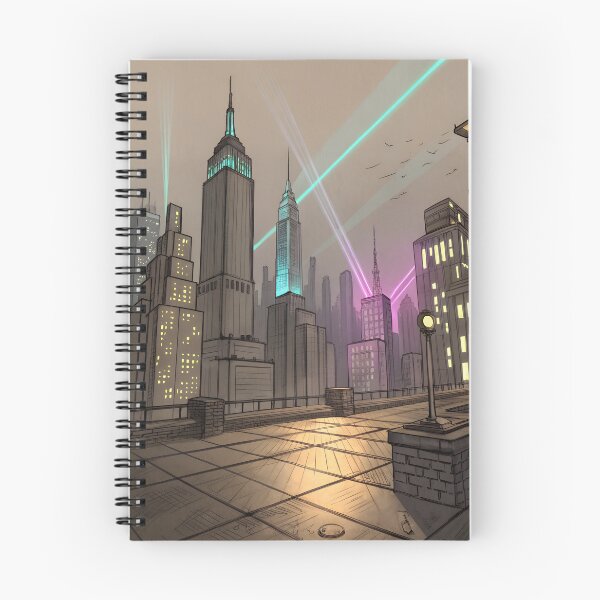 Item preview, Hand-Drawn Sketch of Futuristic Cityscape designed and sold by Bionson Art.