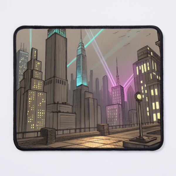 Item preview, Hand-Drawn Sketch of Futuristic Cityscape designed and sold by Bionson Art.