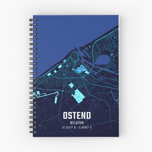 Item preview, Ostend Midnight City Map designed and sold by HomeLivingCo.