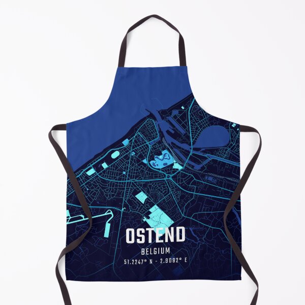 Item preview, Ostend Midnight City Map designed and sold by HomeLivingCo.