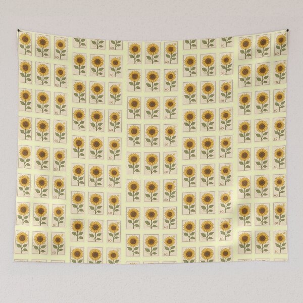 Item preview, ​Vintage Sunflower Postage Stamp Set designed and sold by imperiumpublicitario .