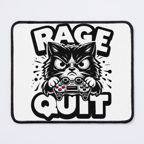 Item preview, Rage Quit Cat Gaming Shirt - Angry Gamer Controller Tee - Funny Video Game Gift designed and sold by DrawDrip.