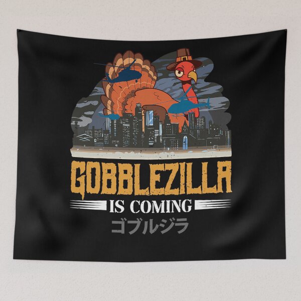 Item preview, Gobblezilla Funny Humor Happy Thanksgiving Quote Retro Style designed and sold by nguyenconguan80.