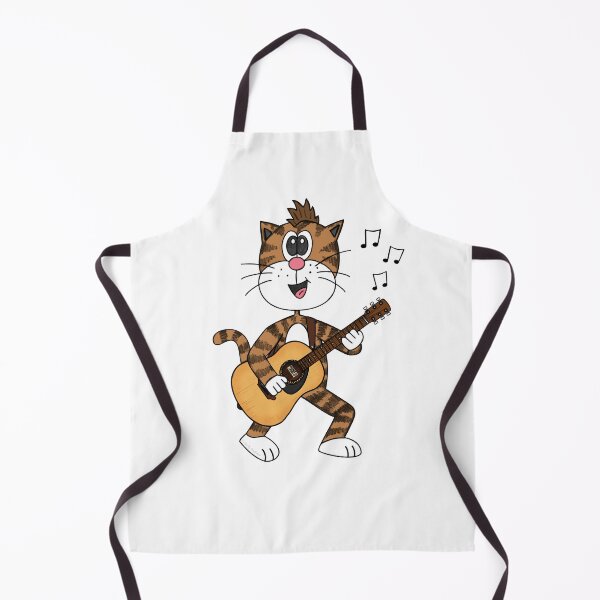 Item preview, Cat Playing Acoustic Guitar, Guitarist Musician Music Teacher designed and sold by doodlerob.