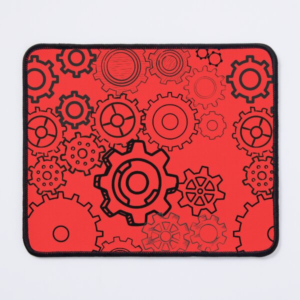 Item preview, Mechanical Gears Pattern - Red Steampunk Industrial Design designed and sold by VAGABOND12.